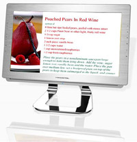 Цифровая фоторамка с кулинарной книгой